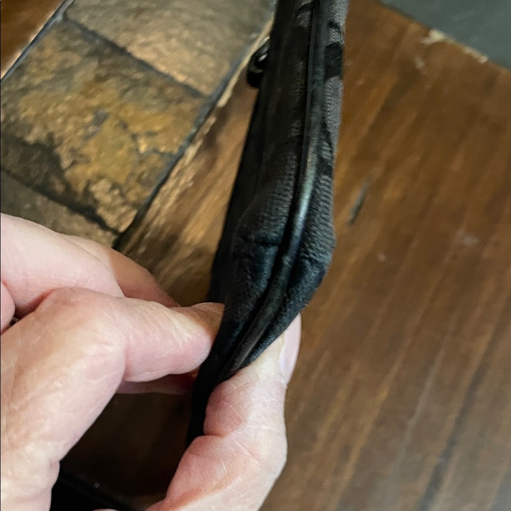 Coach Black Signature Wristlet - Picture 4 of 10